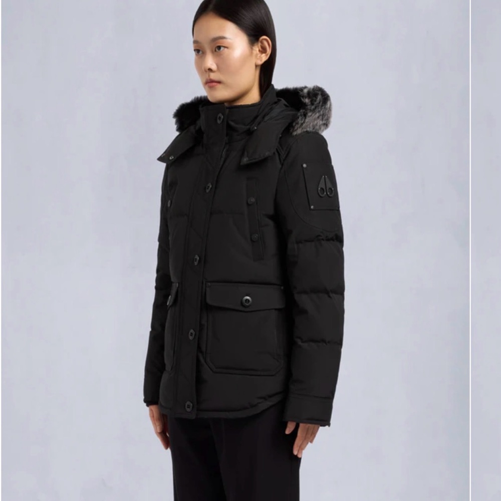 Moose Knuckles Onyx Anguille Jacket L Black/Ice